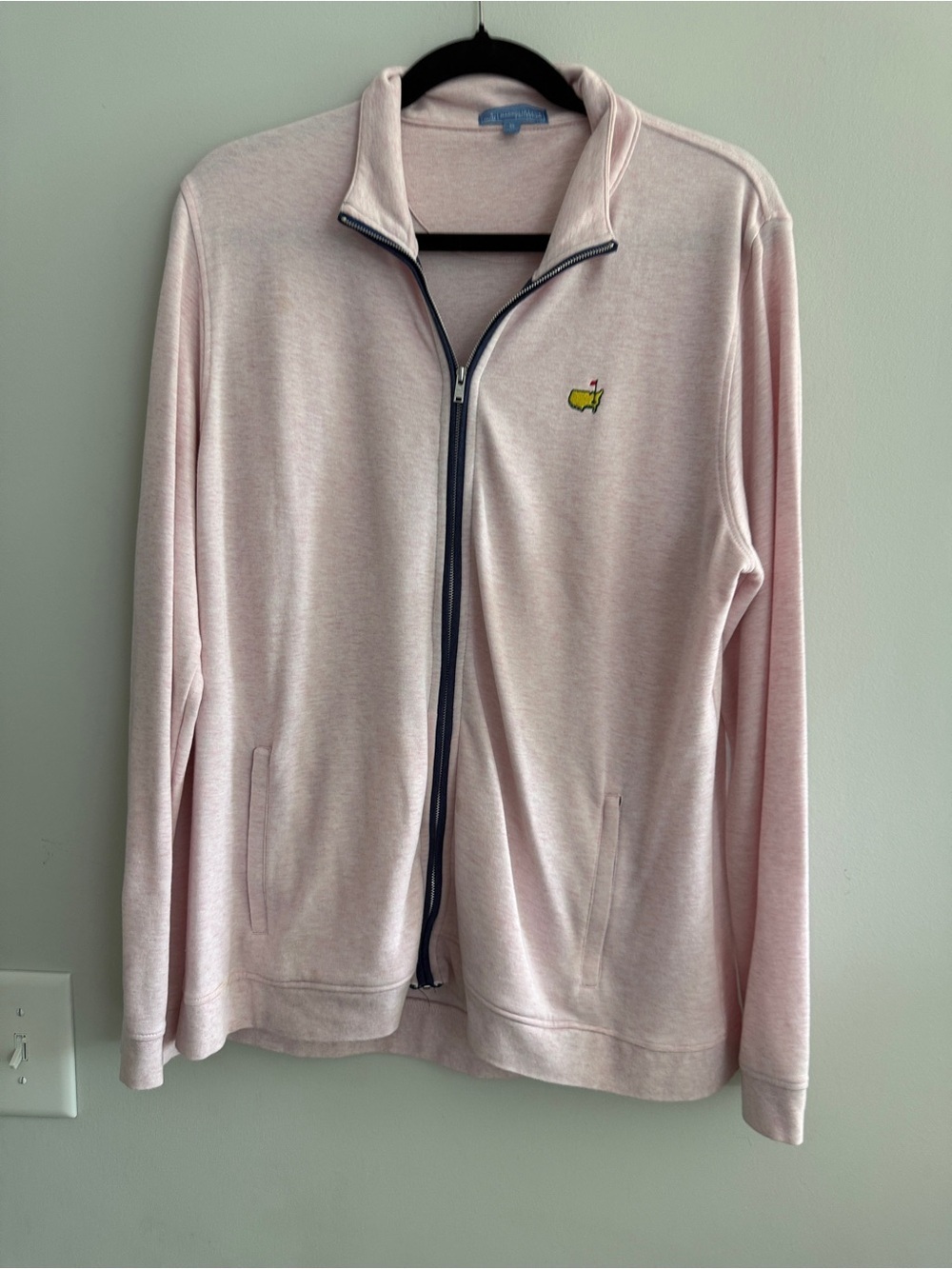 Masters Embroidered Logo Pink Zip-Up Jacket Women’s XL Magnolia Lane Augusta